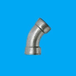 Curva longa 45 FF galvanizada 3" REF - 1747