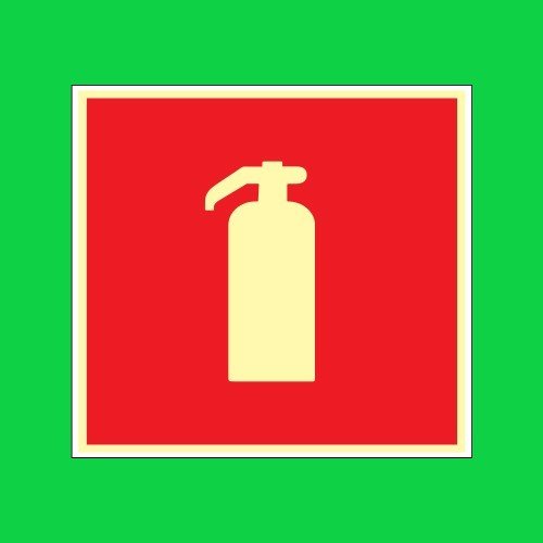 Placa de sinalização E5 extintor 20 x 20 REF - 1112