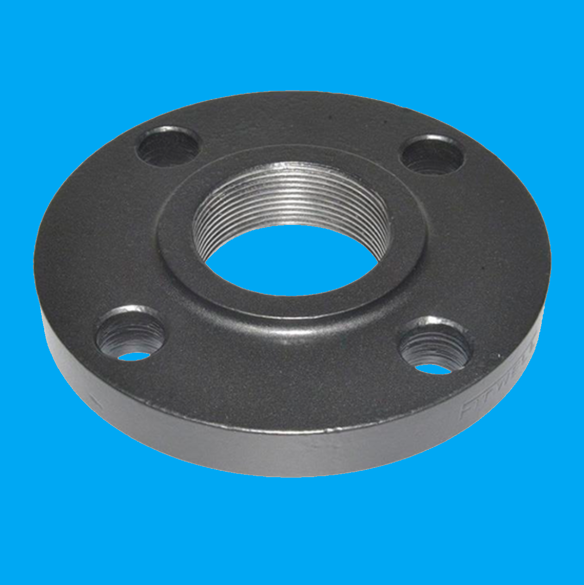 Flange liso RF 150LBS 2" 4 furos com rosca BSP espessura 19 mm REF- 2126