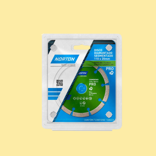Disco diamantado segmentado pro 110 Mm norton REF - 1906