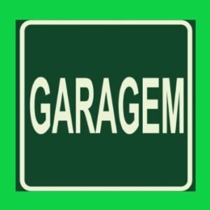 Placa de sinalização garagem 30 x 15 REF - 1933