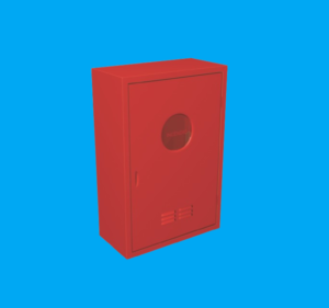 ABRIGO PARA MANGUEIRA 75 X 45 X 17 CHAPA DE AÇO SOBREPOR REF - 143