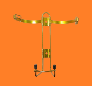 SUPORTE VEICULAR P2 ACABAMENTO ZINCO AMARELO MODELO REF - 2861