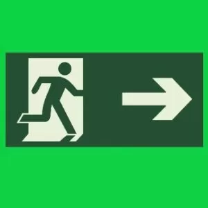 Placa de sinalização s1 Rota de Fuga Saída