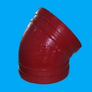 Curva 45 ranhurada 4"  114MM  REF - 723