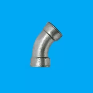Curva longa 45 FF galvanizada 3" REF - 1747