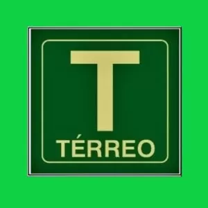 Placa de sinalização  s17 térreo 15 x 15 REF - 1123