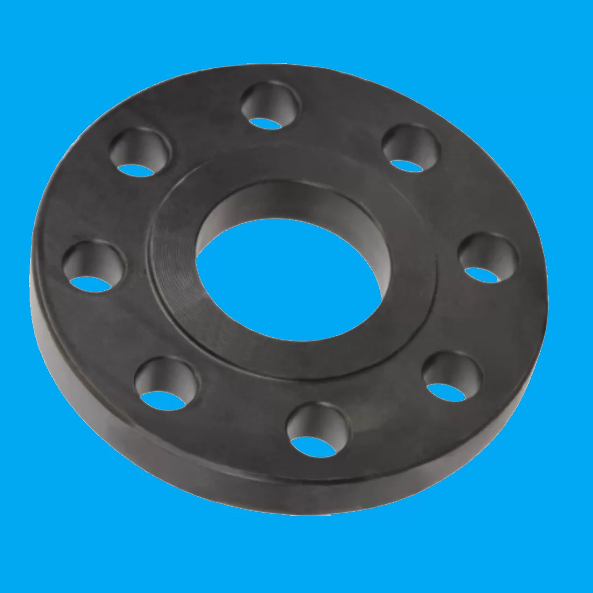 Flange liso  RF 150LBS  4" 8 furos com rosca   BSP espessura 19 mm com furação 3/4  diametro externo 230 mm REF -  2128 - Imagem 2